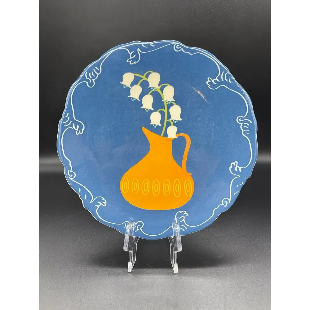Creative Co-op Set of 3 Salad Plates 9